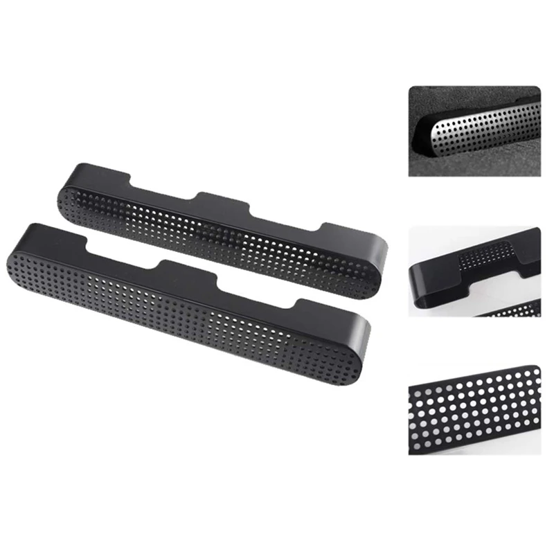 1 Pair Car Air Condition Outlet Vent Grilles Covers Front Seat AC Heater Floor Vent Protector For-VW Touareg 2019-2020