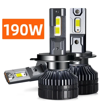 Güçlü 190 W Süper Parlak Araba LED Far Ampulleri H1 H7 H4 H11 H8 9005 HB3 9006 HB4 D2H D1S 6000 K Beyaz Tak ve Çalıştır Otomatik Işıklar
