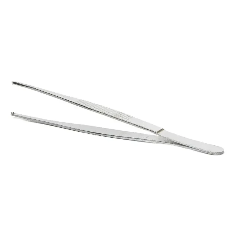 

16CM stainless steel animal toothed tweezers with pointed tips