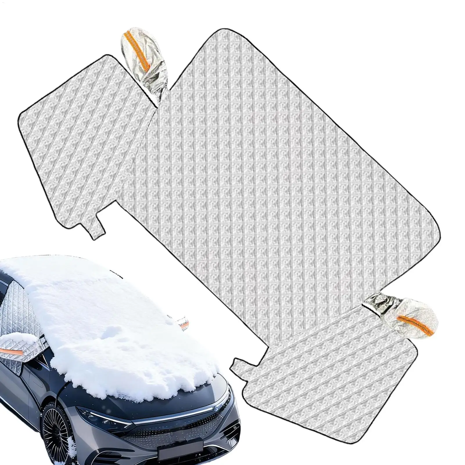 

Чехол на лобовое стекло для льда и снега, магнитная защита на капот, защита от льда на лобовое стекло для зимы, снежные дни, замораживание дождя, внедорожников