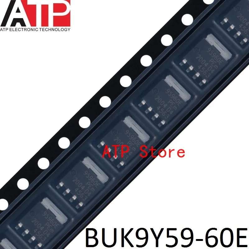 10-1000PCS 100% New Original 95960E BUK9Y59-60E SOT-669 Trans MOSFET N-CH Si 60V 16.7A  Automotive AEC-Q101 LFPAK56