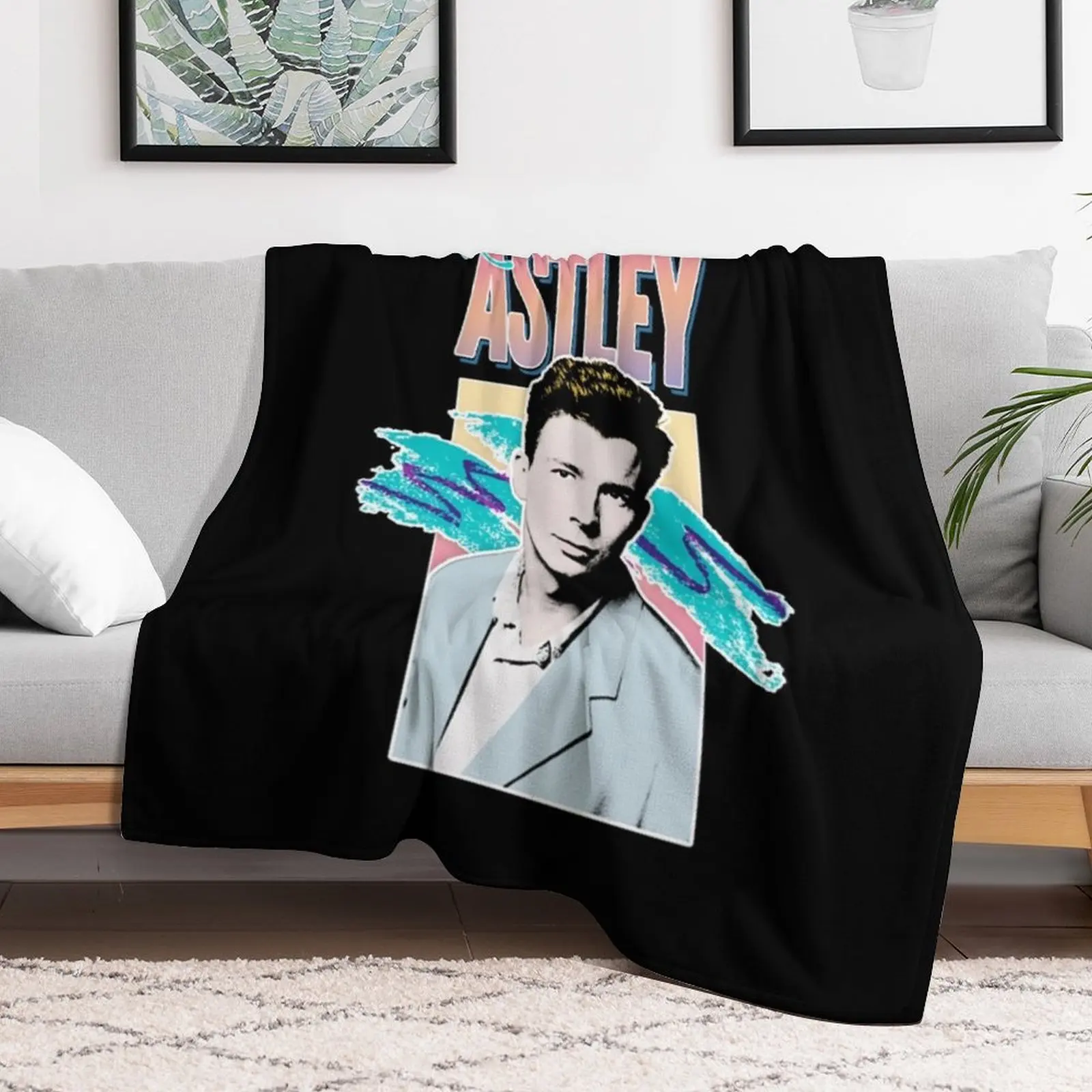 Rick Astley Throw Blanket Sofa Quilt Plaid on the sofa Blankets