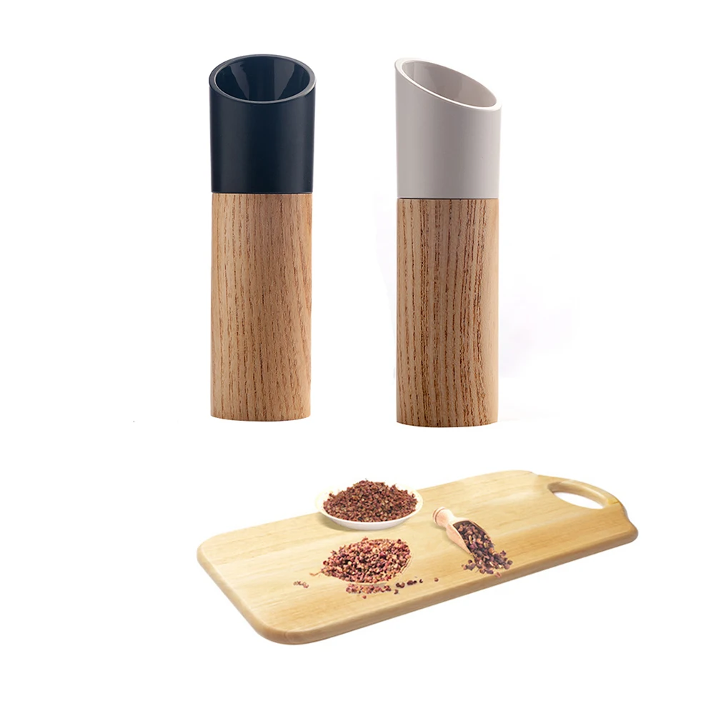 

22 ML Pepper Grinder Hand Spice Household Kitchen Tool Wooden Manual Ceramic Core Grinding