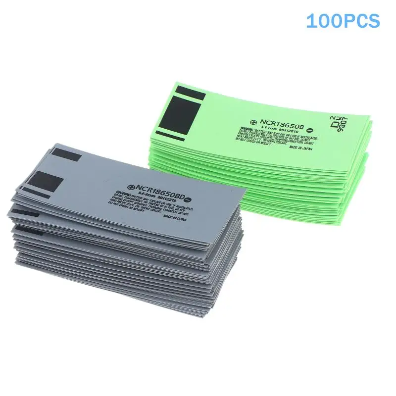 

Lithium Battery Insulation Shrink Film, 18650 PVC Heat Shrinkable Tube, 100 Pieces