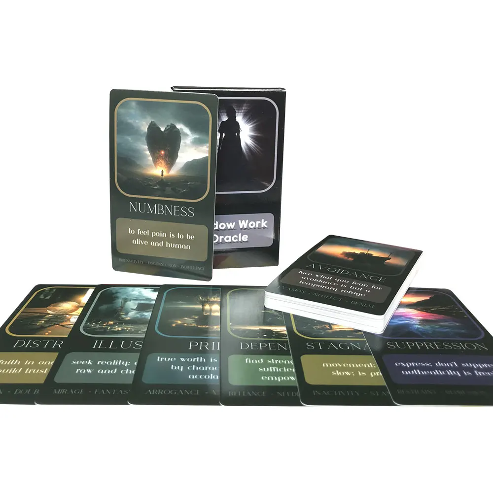 Hot sales Shadow Work Oracle Tarot Card Fate Divination Prophecy Card Family Party Game Tarot 33 Card Deck