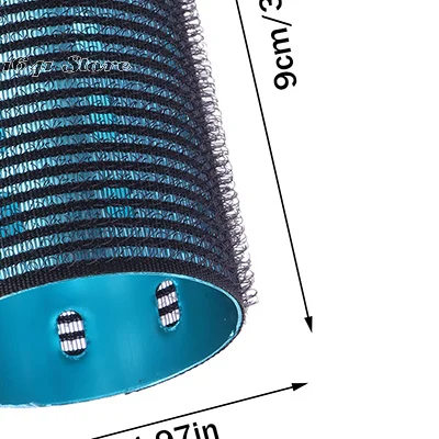 

1x Color Aluminum Core Self-adhesive Hair Roll 5*9cm Pure Nylon Hook And Loop Roller Self Grip Styling Hot Thermal Volume Curler