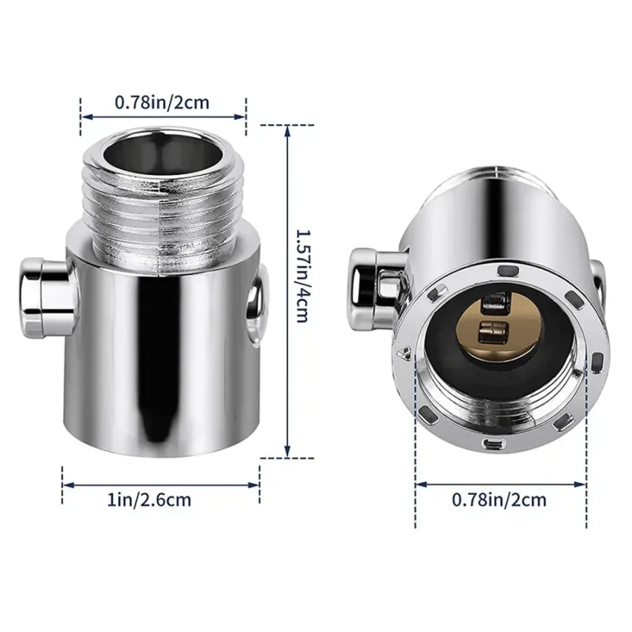1Pc Shower Head One-Touch Water Control Valve Switch Flow Water Stop Valve Shower Heads One-Button Quick Pause Water Controller