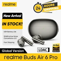 Versión Global realme Buds Air 6 Pro auricular Bluetooth 5,3 20H batería de alta resolución LDAC 50dB reducción de ruido 2,0 auriculares inalámbricos