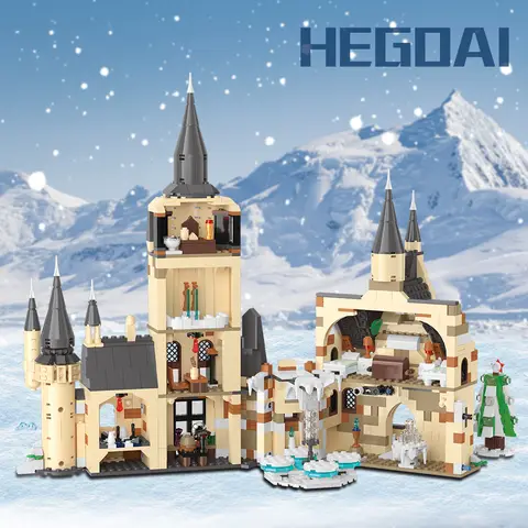 Nyaste Casle Harries-serien av tegelstenar, gör-det-själv-kompatibel med byggklossar, leksaker för pojkvänner, jul- och halloweenpresenter 8 best sales Lego Harry Potter minifigurer - №1