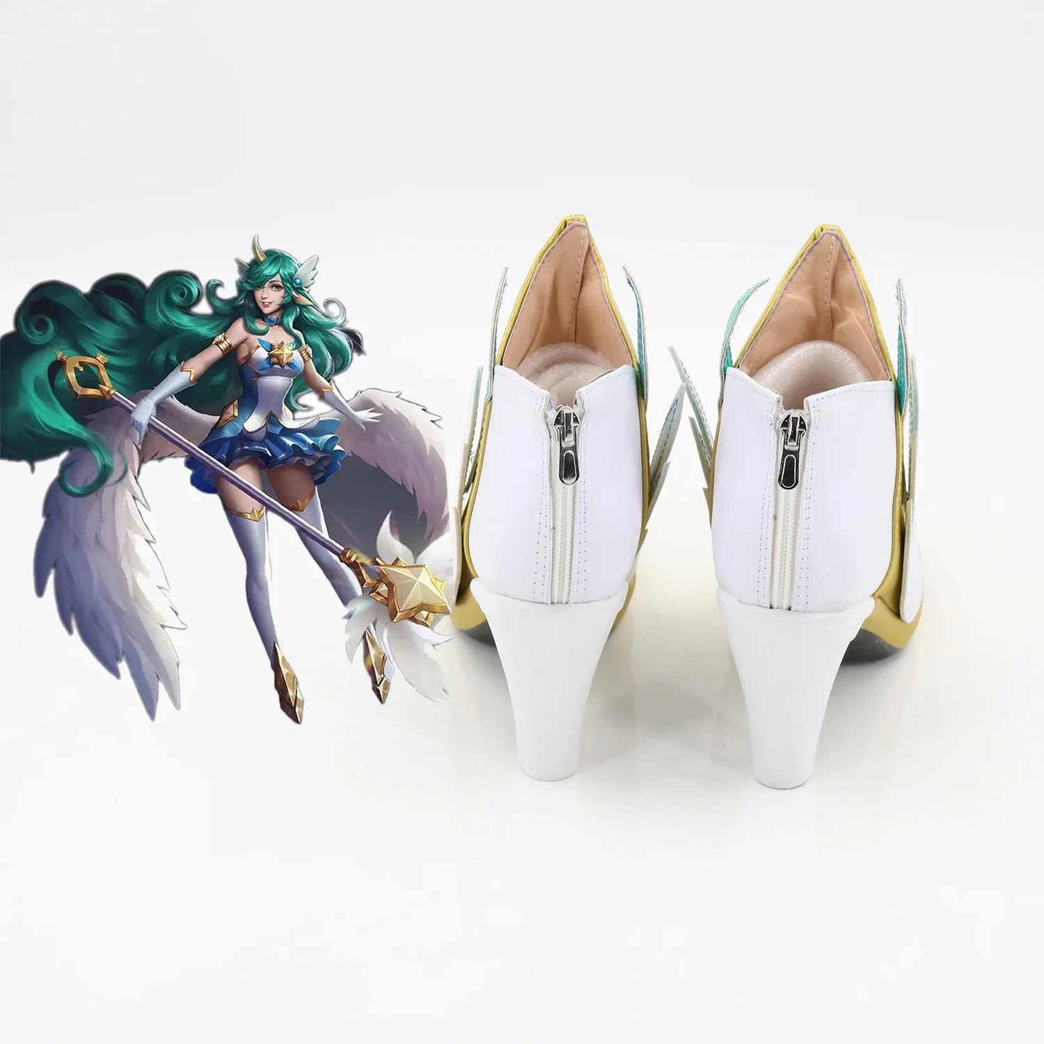 Anime Game LOL Stara Guardian Soraka Cosplay Schoenen Laarzen Halloween Kostuum Accessoires Props Gemaakt schoenen voor vrouwen