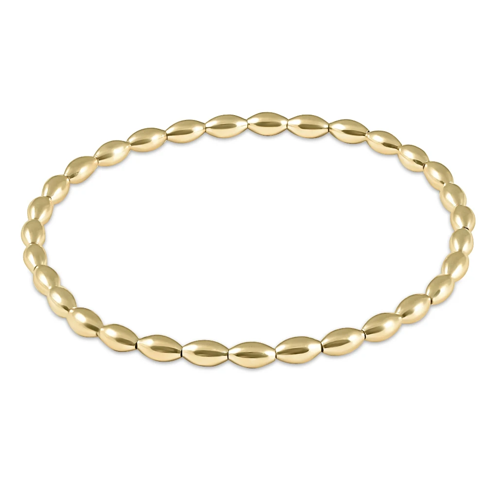 

YEEVAA Classic Small Oval Bead Bracelet, Fashion Jewelry Gift for Women Daily Layering