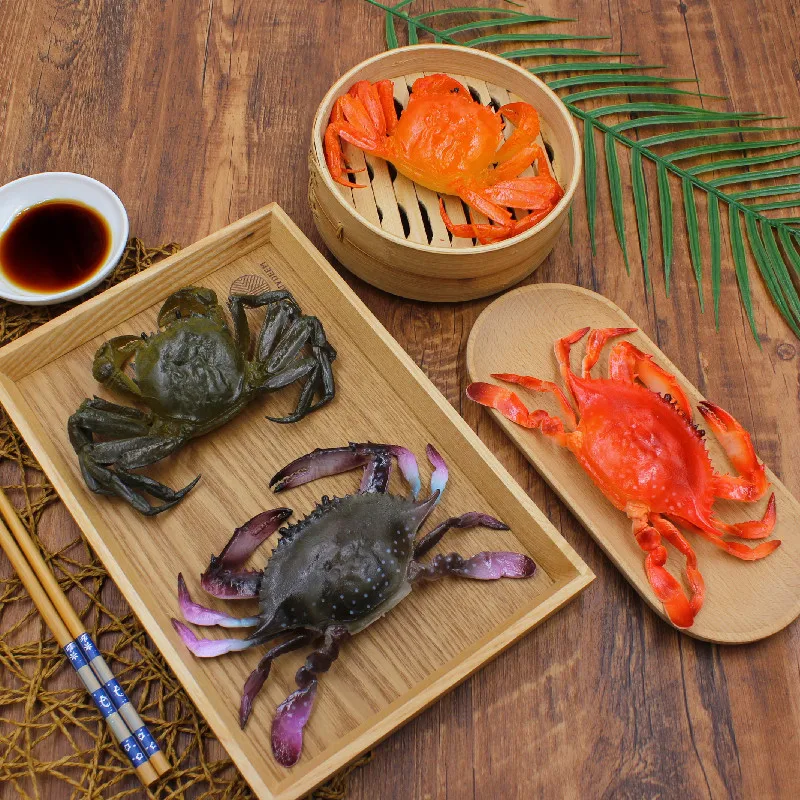 Simulation Crab Fake Food Artificial Seafood Food Model Kitchen Photography Props Restaurant Shop Window Display Home Decor