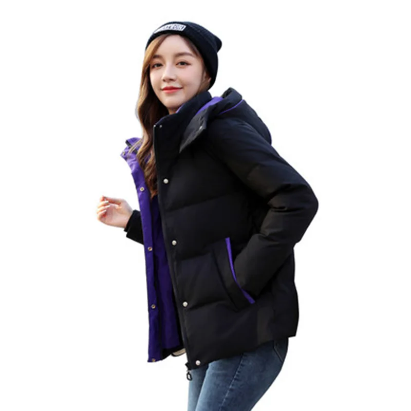 Winter jacket jacket women\'s ultra light down cotton jacket duck down cotton jacket long sleeve warm jacket Parker women\'s light