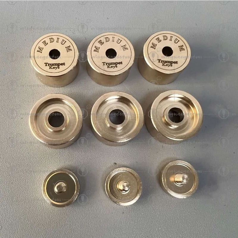 

Musical instrument trumpet upper cover lower cover piston cover button all copper accessories modification repair