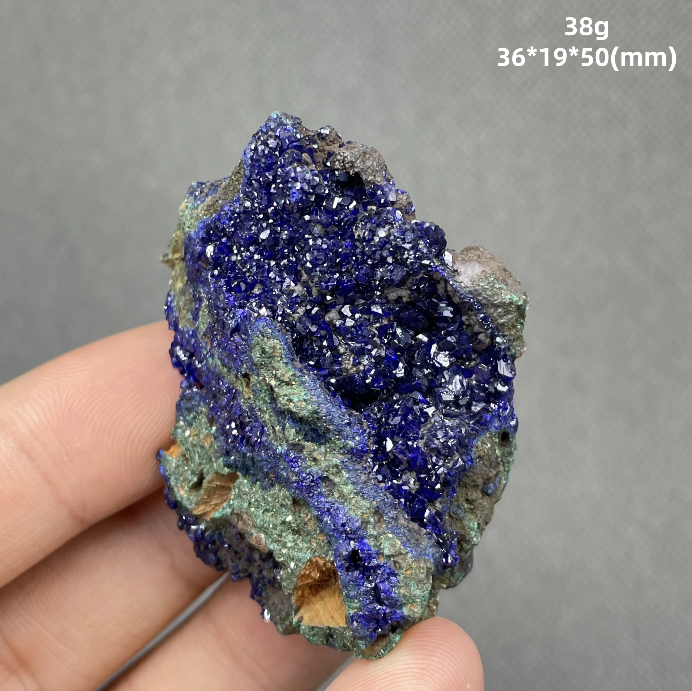 

38 g Natural Single crystal Azurite mineral crystal specimen healing from China (crystals and stones Quartz crystal stones )