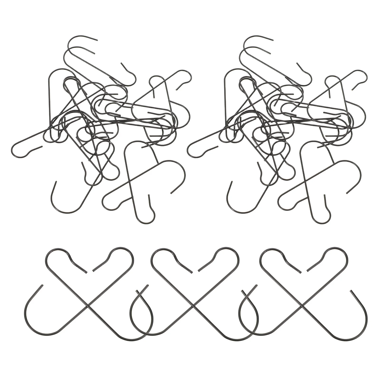 

200Pcs Christmas Ornament Hooks Metal Hanging Clips for Tree Decorations Outdoor String Lights Garden Lanterns Weatherproof