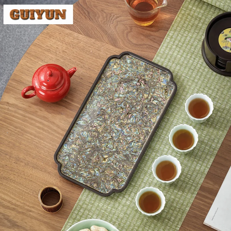 صينية الشاي الباكليت الميلامين أم اللؤلؤ ورنيش صينية الشاي أطباق فاكهه مجففة القهوة تخزين مجلس إبريق الشاي حصيرة أطباق للتقديم