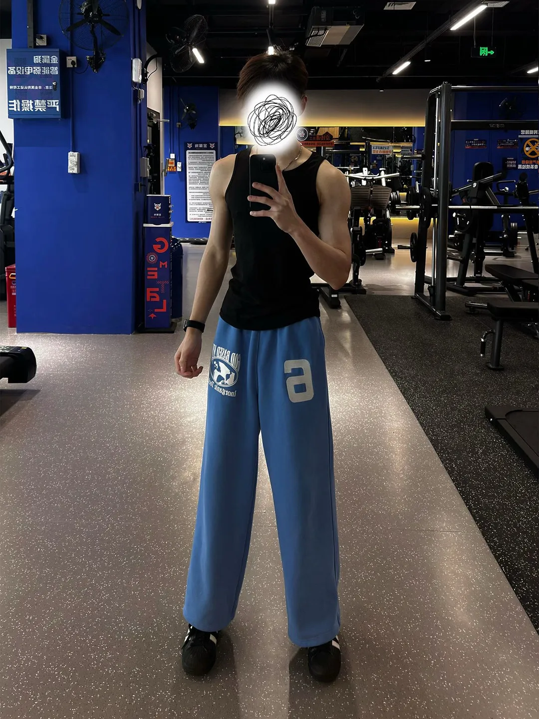 

Мужские повседневные брюки Klein Blue с вышивкой, свободного кроя, весна-осень, из плотной ткани, с эффектом драпировки, в американском стиле