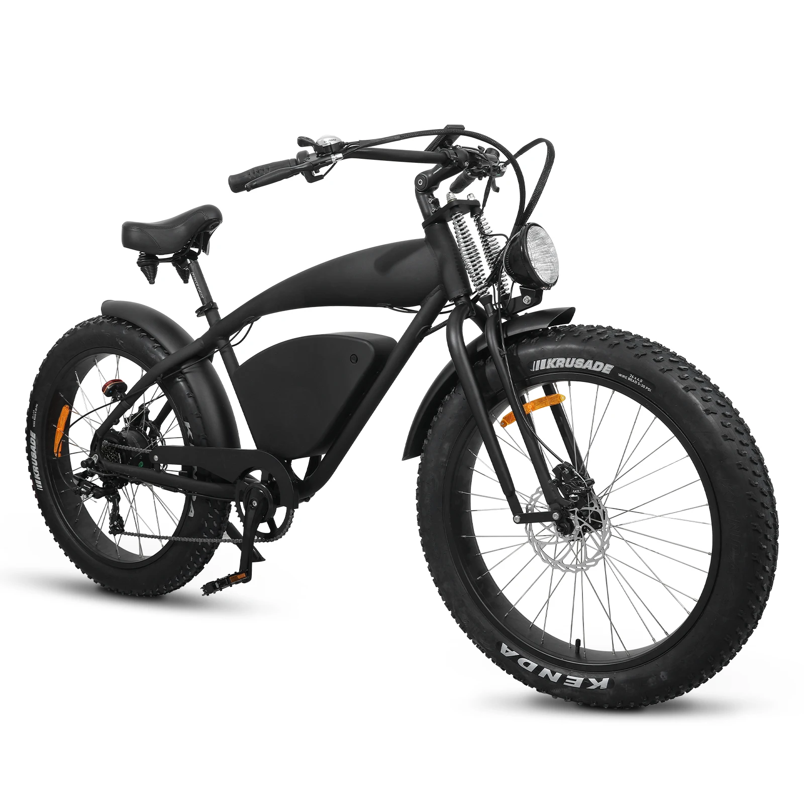 Electric Mountain Bike 48V 37MPH All-Terrain Fat Tire E-Bike, 45 Mile Dual Suspension Off-Road Beach with LCD Display UL