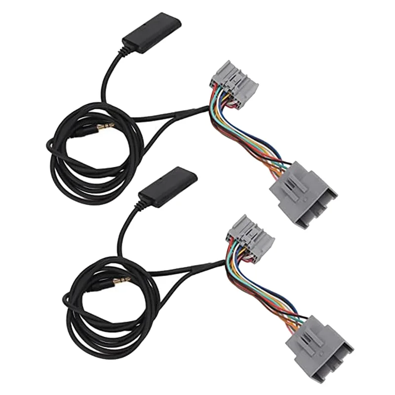 2Pcs Car 14Pin Bluetooth Module Music Adapter Aux Audio Cable for Volvo C30 C70 S40 S40 S60 S70 S80 V40 V50 V70 XC70