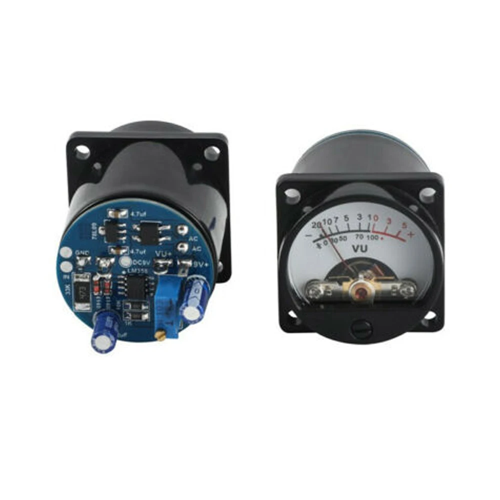 2pcs Tube Amplifier VU Meter Head Level Meter With Backlight And Driver Board