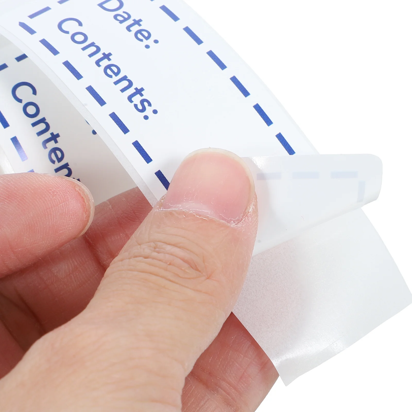 4 لفات من ملصقات الملصقات الغذائية، ملصقات الفريزر القابلة للإزالة للتخزين، لاصقة محمولة قابلة للكتابة، ملصقات وضع العلامات على زجاجة المطبخ #6