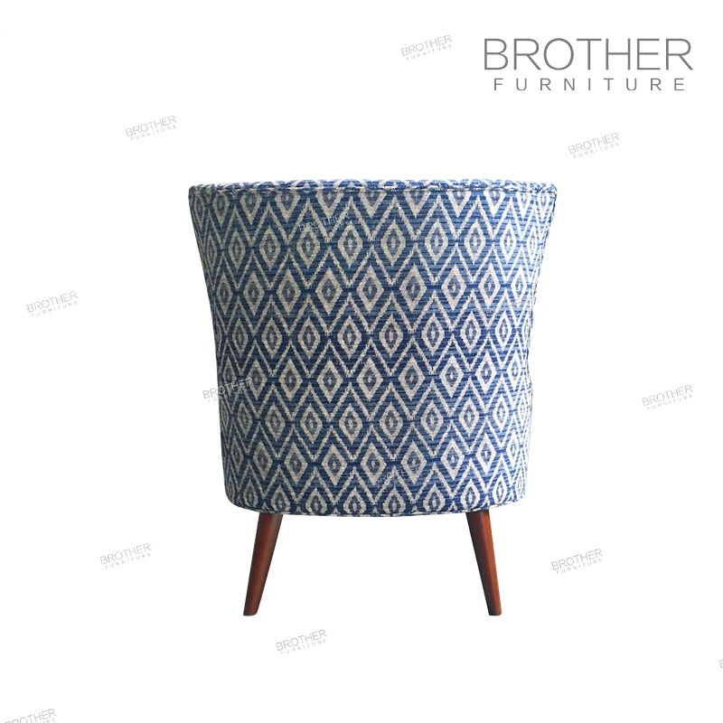 كراسي أثاث مقهى منتصف القرن مخصصة كراسي لهجة زرقاء كرسي عرضي حديث