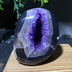 Agate Amethyst Specimen Cluster Stone Quartz Minerals Healing Living Gemstone Reiki Geode Room Decoration Indie Home Aquarium