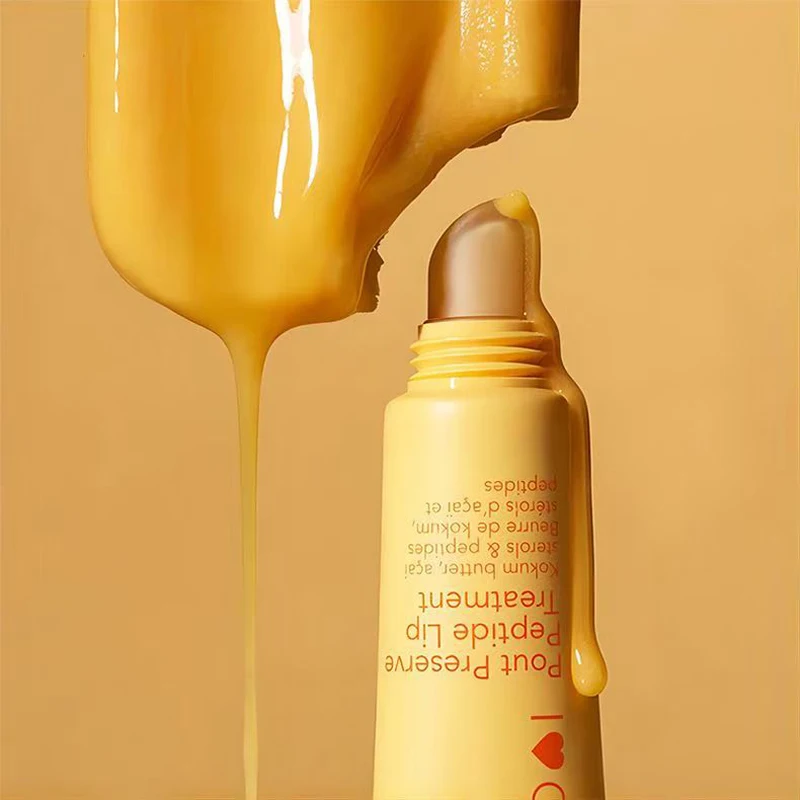 

Pout Preserve Peptide Лечение губ Изменение цвета Блеск для губ Масло Бальзам для губ Масло Медовый увлажняющий пухлый крем для глазури для губ
