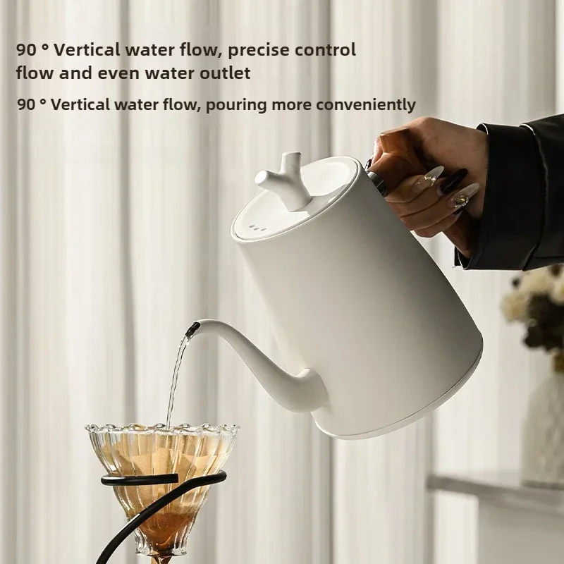 1000 واط الكهربائية معقوفة غلاية 1000 مللي 304 إبريق قهوة من الفولاذ المقاوم للصدأ ذكي درجة الحرارة LED عرض لشاي القهوة