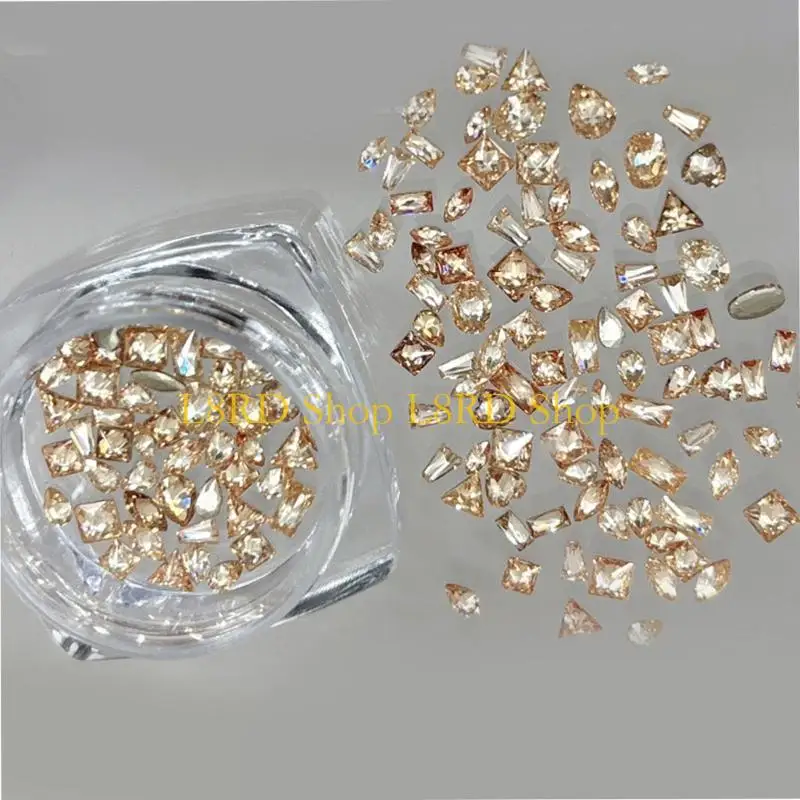 L8RD 50 Pz/set Eleganti Unghie Artistiche Cristallo Decorazioni Per Unghie In Cristallo Pendenti E In