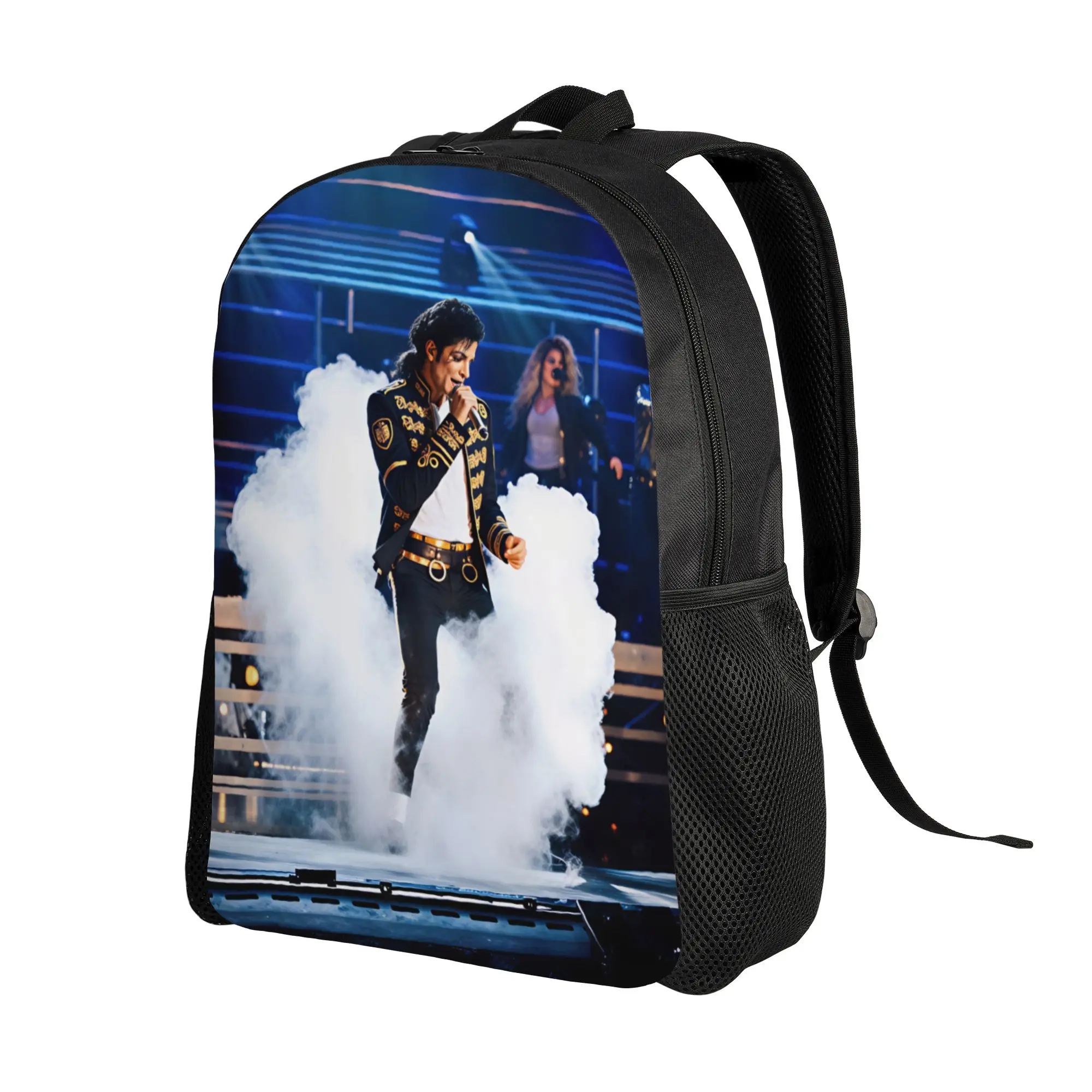 M-Michael Jacksons Backpack Student Unisex  Lightweight Backpacks Polyester Pretty School Bags Travel High Quality Rucksack