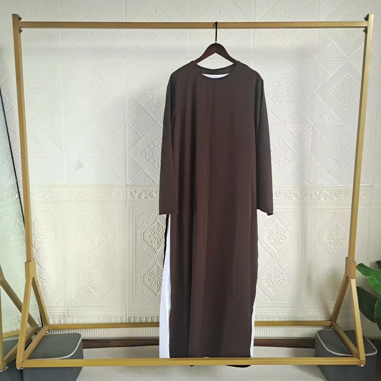 Ramadan Eid Djellaba garnitury Abayas Dubai dwuczęściowe zestawy muzułmanki abaya pod sukienką biała islamska odzież z indyka dubajskiego