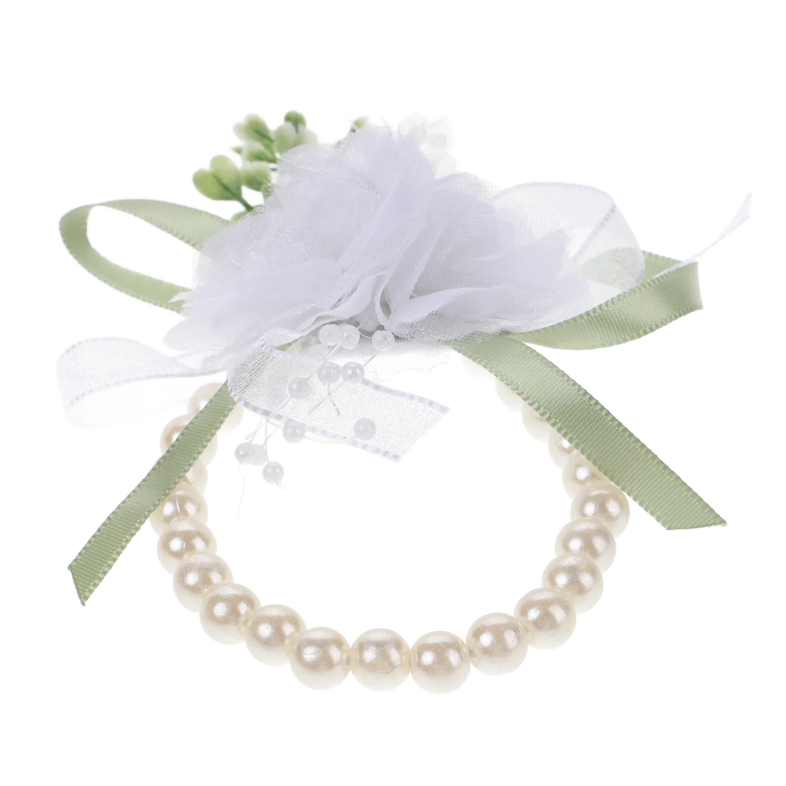 

Charm Bracelet Bride and Bridesmaid Hand Flowers Wrist Decorative Wedding Bracelets Bridegroom