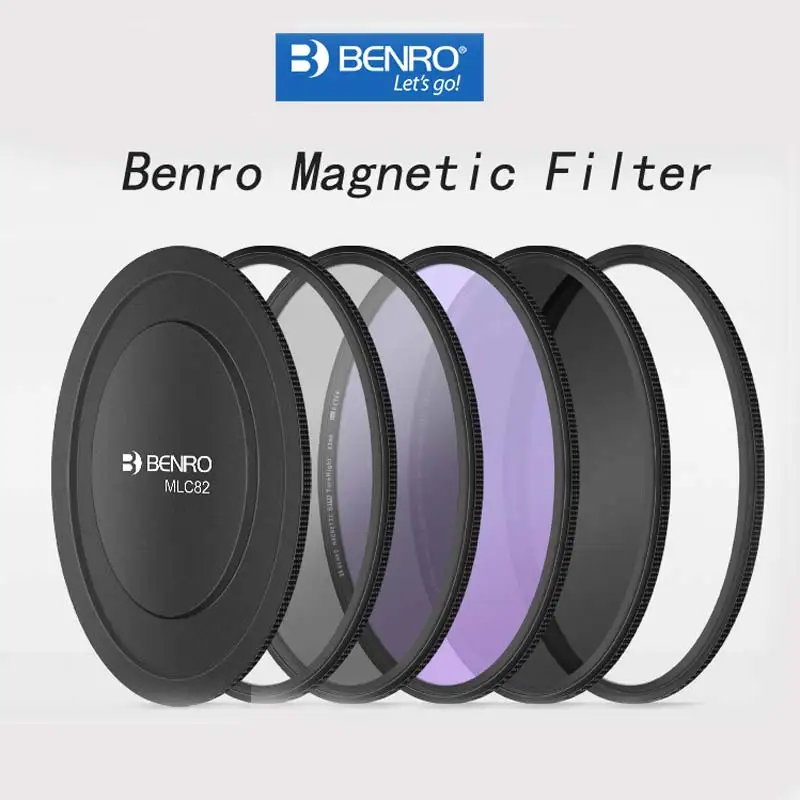 

Benro Magnetic IR 720 Infrared ND1000 ND64 ND8 CPL GND0.9 Black Mist 1/4 Natural Night 52 58 62 67 72 77 82mm Filter With Ring