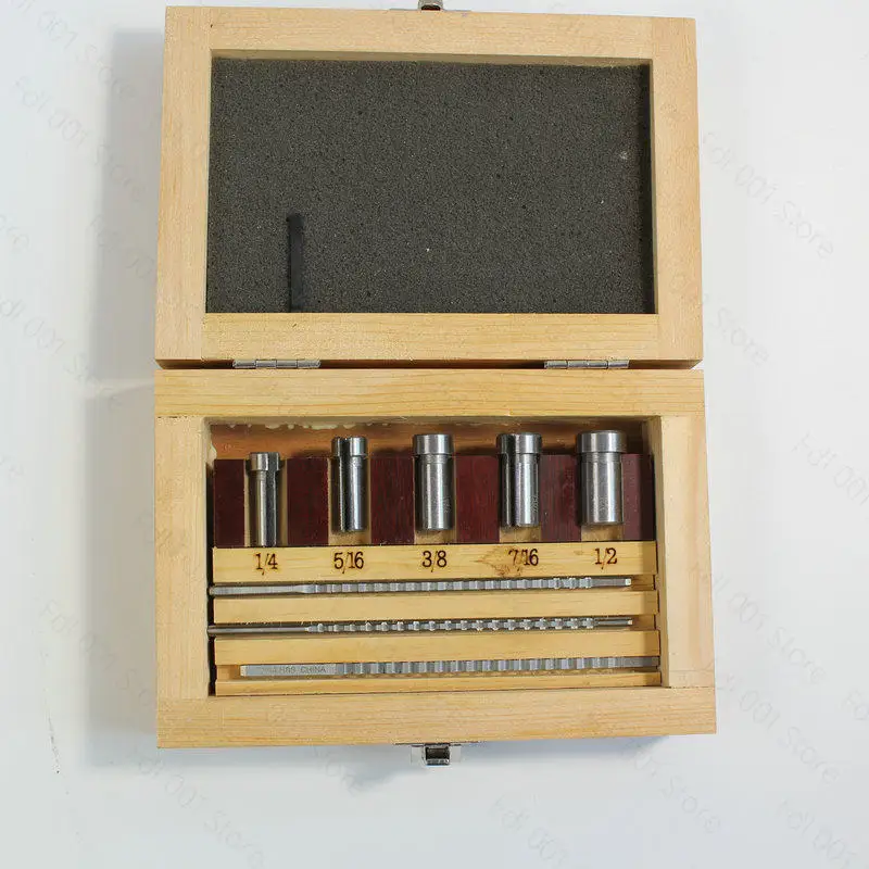 9‑Piece Imperial Keyway Push Knife Set HSS Keyway Broach Set for Keyway Machining