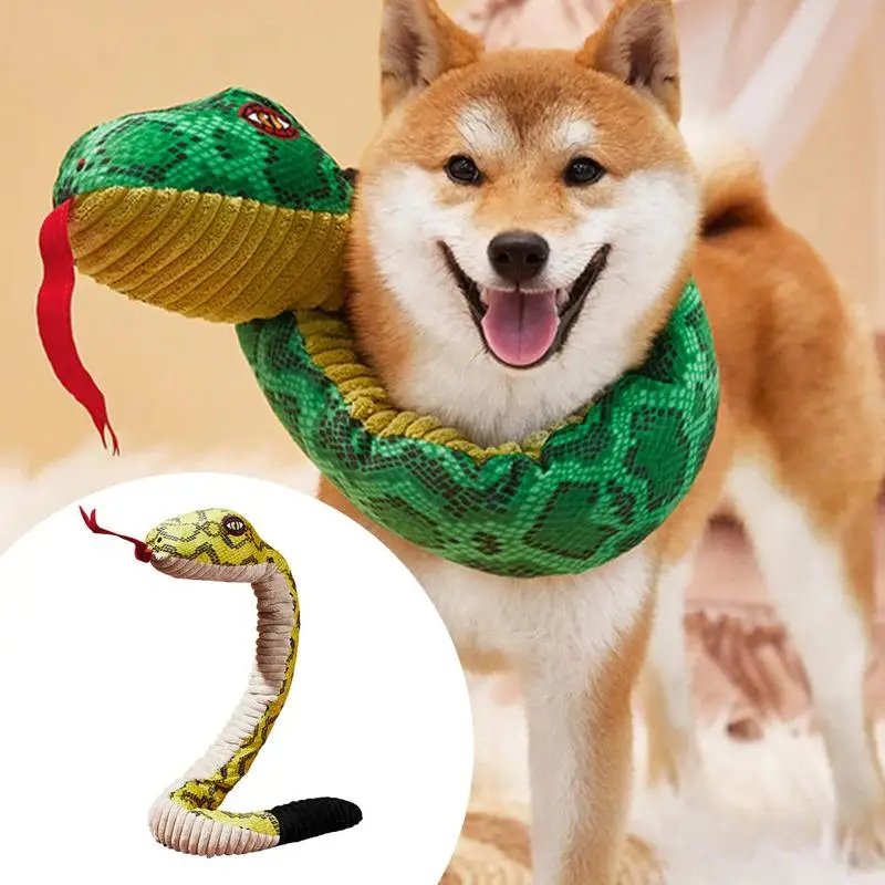 

Snake Shape Dog cat Squeaky Toys Chewing Toy Stuffed Animal Bite-resistant Sounding Paper tearing Toy Pet Supplies