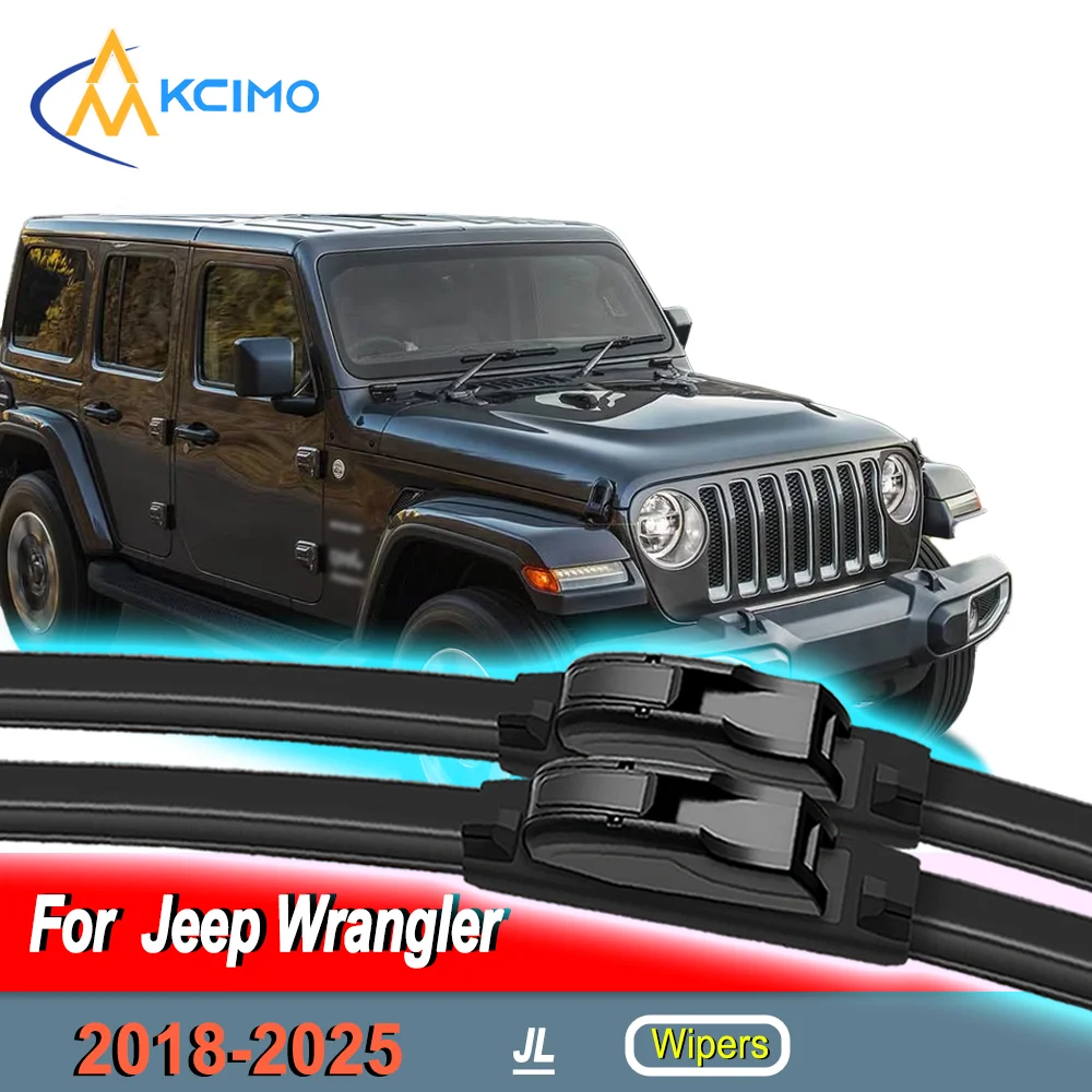 

2PCS Wiper Blades for Jeep Wrangler JL 2018-2025 Front Windshield Accessories 2025 2024 2023 2022 2021 2020 2019 2018 Year