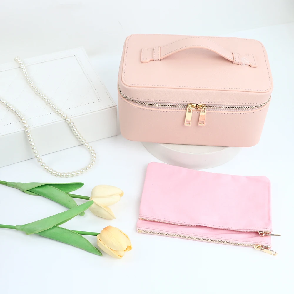 Personalisierte Echtleder-Reise-Badproduktbox für Damen, Tragbare Hängende Kosmetiktasche, Multi-Set-Kosmetiktasche – Detail 7