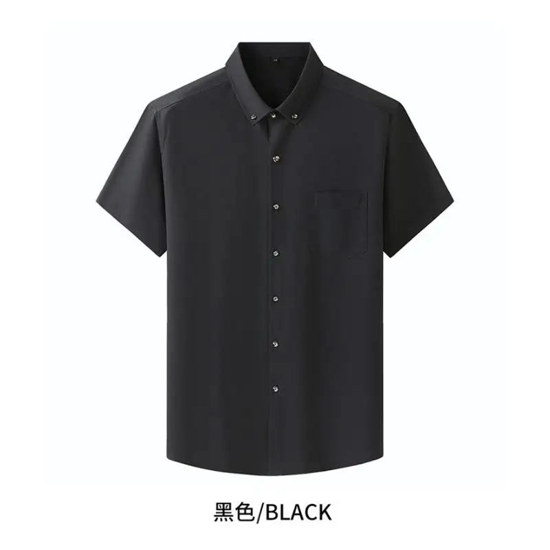 Plus size men’s shirts plus size big larger short sleeve summer dress plaid casual shirts