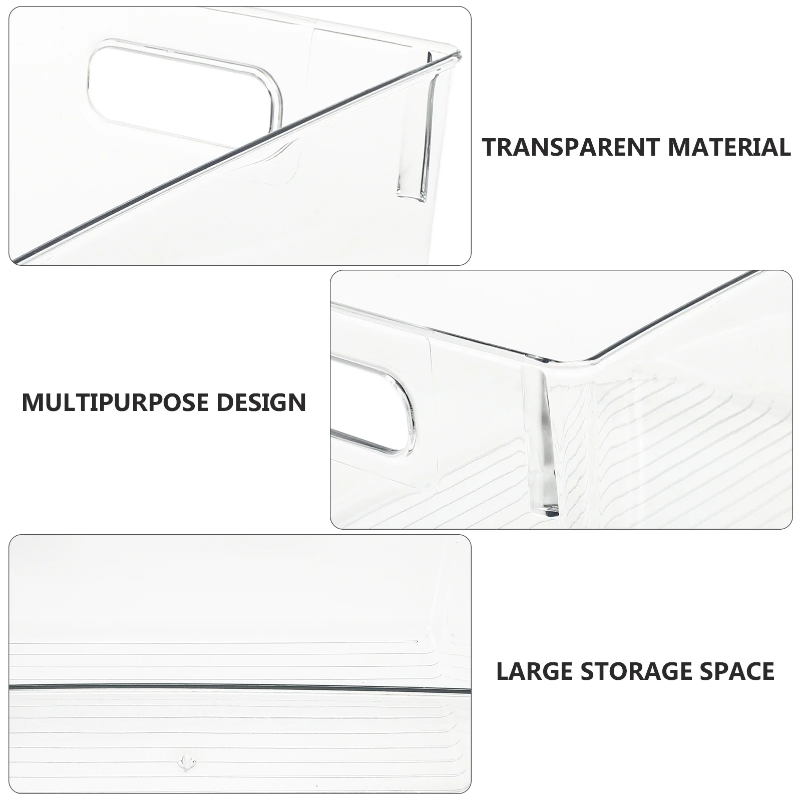 

1Pcs Transparent Book Storage Box Multipurpose Organizer Container for Classroom Home Office Magazine Newspaper Holder