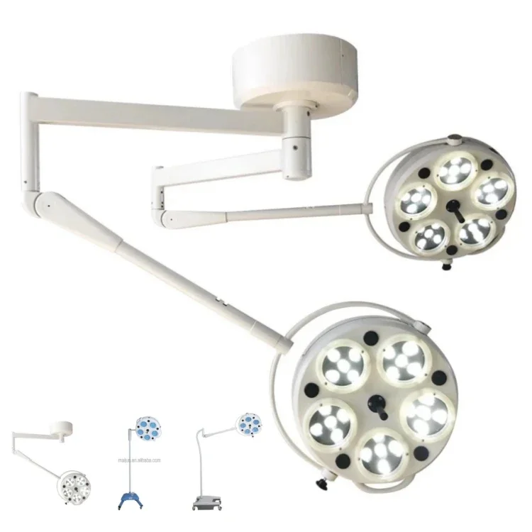 

Medical Theater Double Dome Luxury Surgical LED Ceiling Medical Light Operation Shadowless Light for for Hospital Operating Room