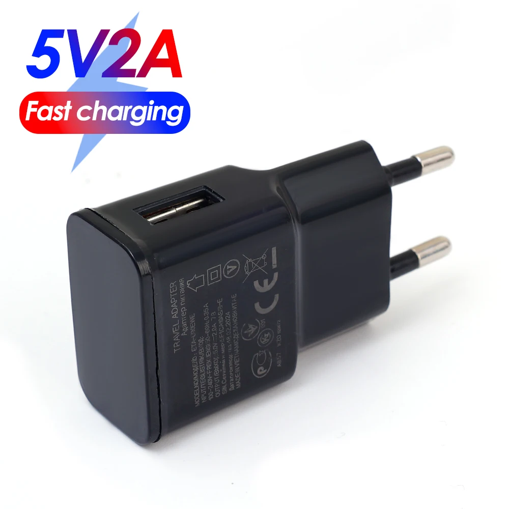 5V 2A EU US Plug Wall Travel USB Charger Adapter For Iphone 11 12 13 14 For Samsung S10 S8 S20 Note20 Android Phone Chargers