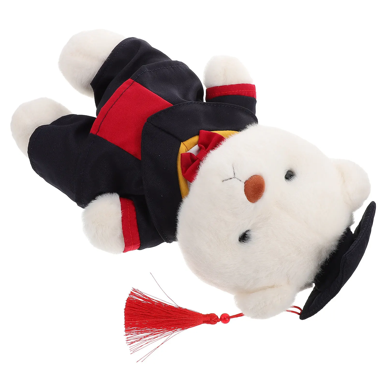 

Mini Grad Stuffed Animal: Cute Academic Bear with Gown Cap Perfect for Graduation Season Party Decoration Grad Gift Idea