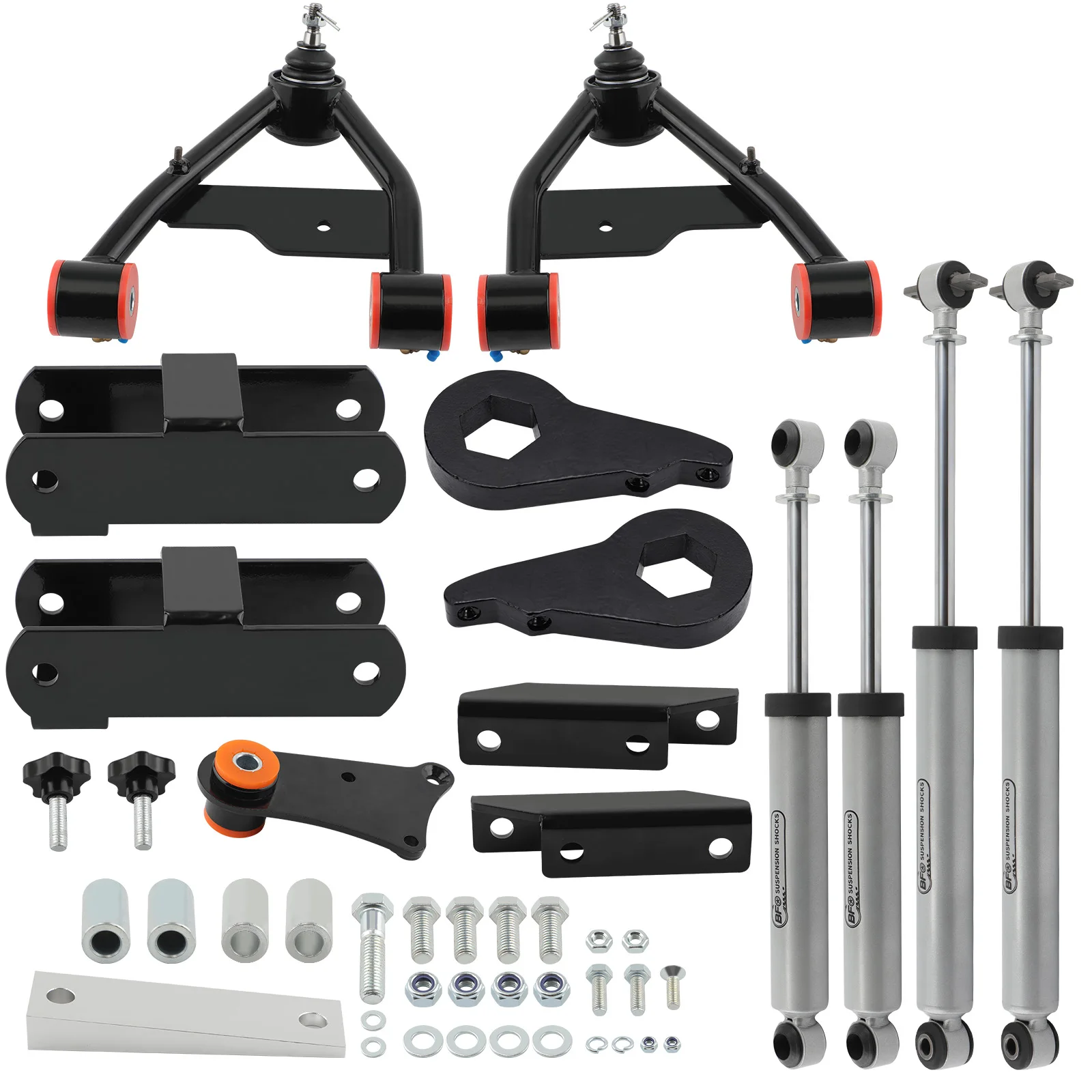 2.5 inch Lift Kit w/ Shackles For Chevy S10 Pickup GMC Sonoma 4WD 1982-2004