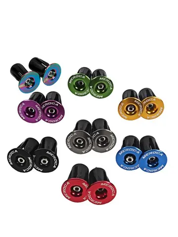 1 paar Fietsstuur End Pluggen Aluminium MTB Road Fiets Grips Fiets Valuta Stuur Plug Handvat Plug Fietsonderdelen