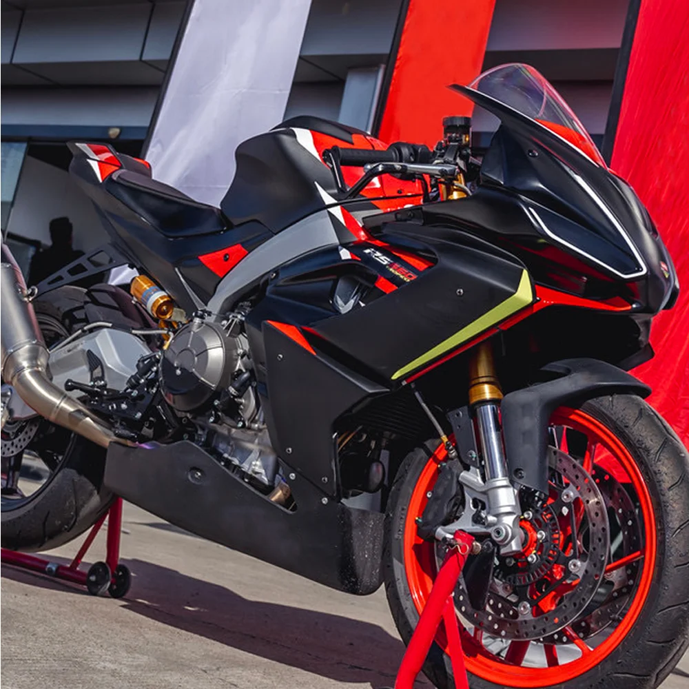 لأبريليا RS660 2020 2021 2022 2023-2025 RS660 الزجاج الأمامي دراجة نارية الملحقات الزجاج الأمامي الرياح منحرف فقاعة مزدوجة الدخان #5