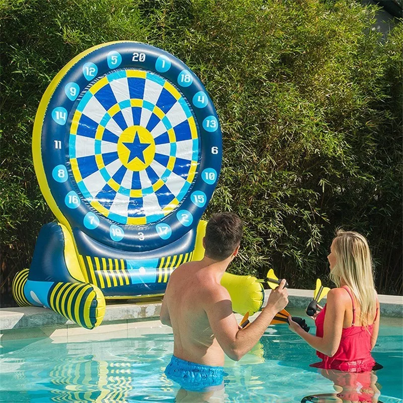 Inflatable water target Inflatable floating row PVC entertainment Throwing darts Thickened water toys