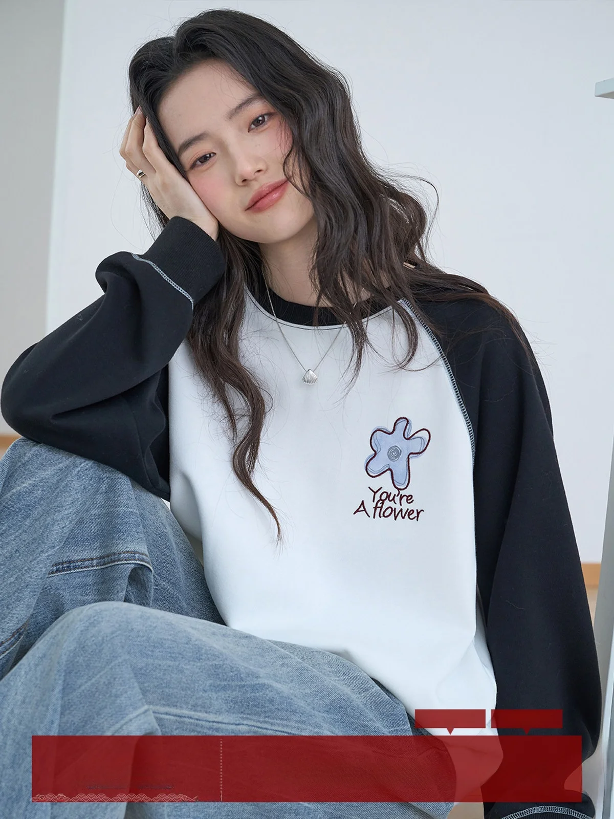 

Женский зимний свитшот Mozaic Color Block с круглым вырезом, на флисовой подкладке, свободного кроя, для похудения, для повседневной носки