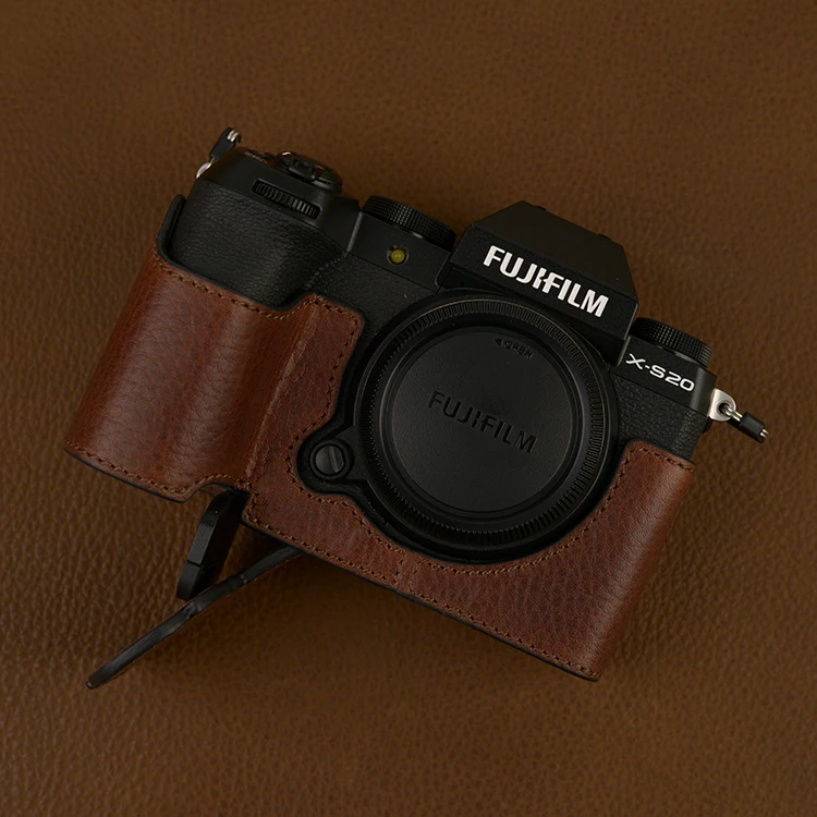 For FUJIFILM fuji xs20 x-s20 Cowhide Handmade Bag Protective leather case